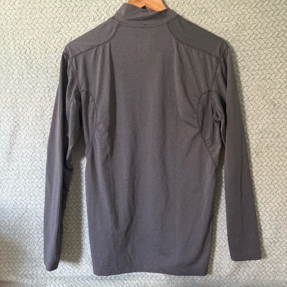 Nike Mens Team Fit DRY Mock Neck Long Sleeve - Heather Grey L Athletic Sport 90s - Picture 5 of 6